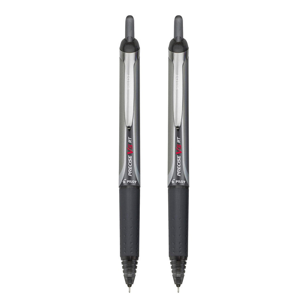 Pilot Precise V5 RT Retractable Rollerball Pens, Extra Fine Point, Black Ink, 1 EA